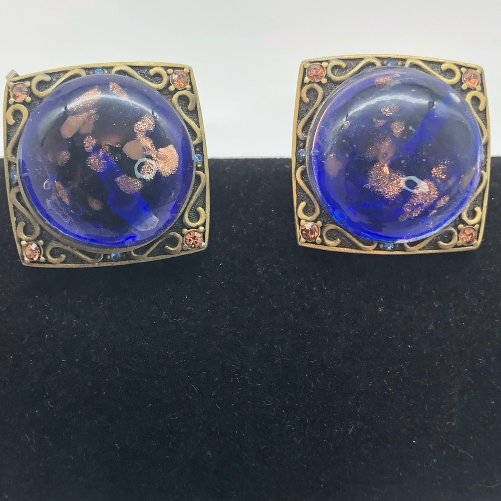Vintage Butler signed clip on Earrings